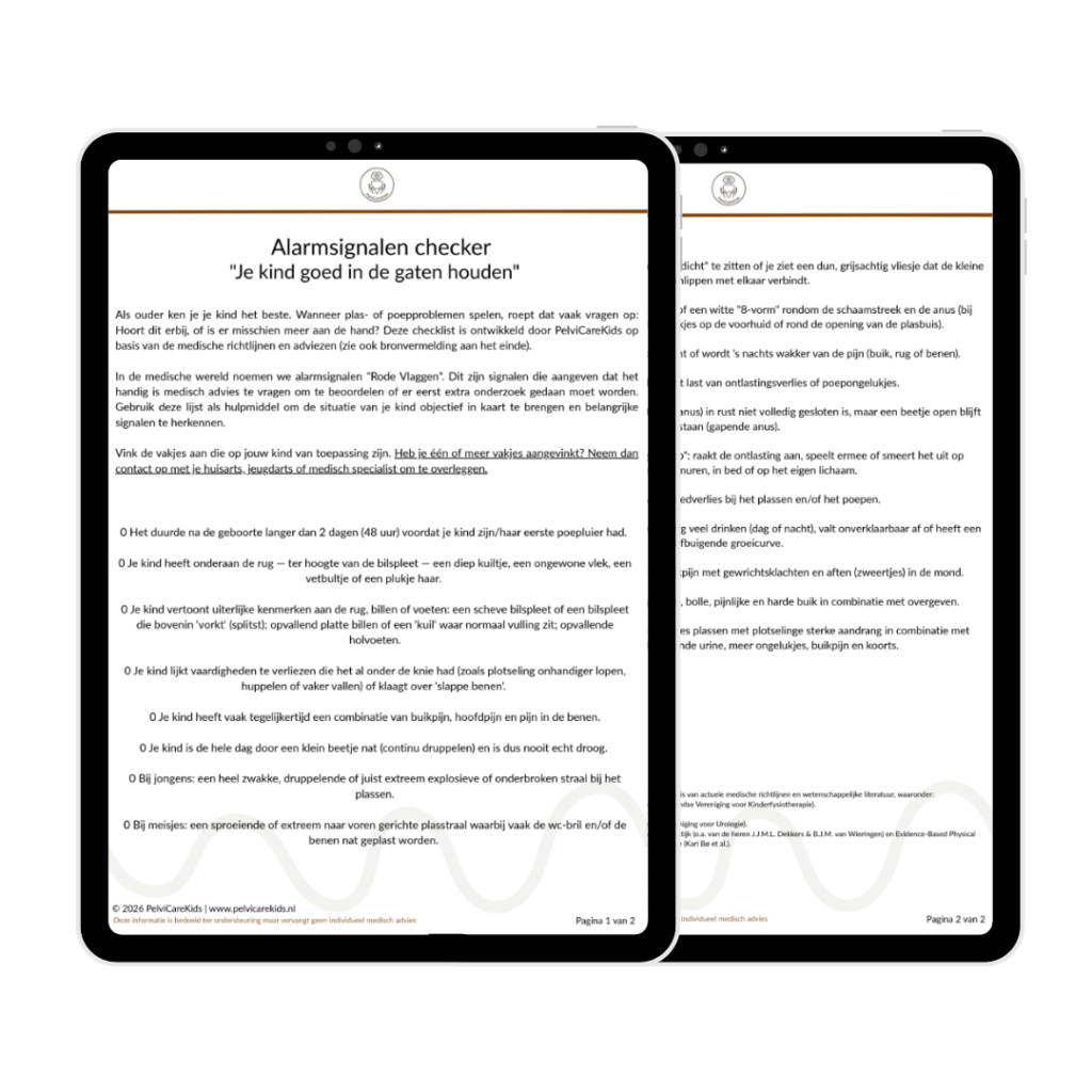 Mock-up van de download alarmsignalen