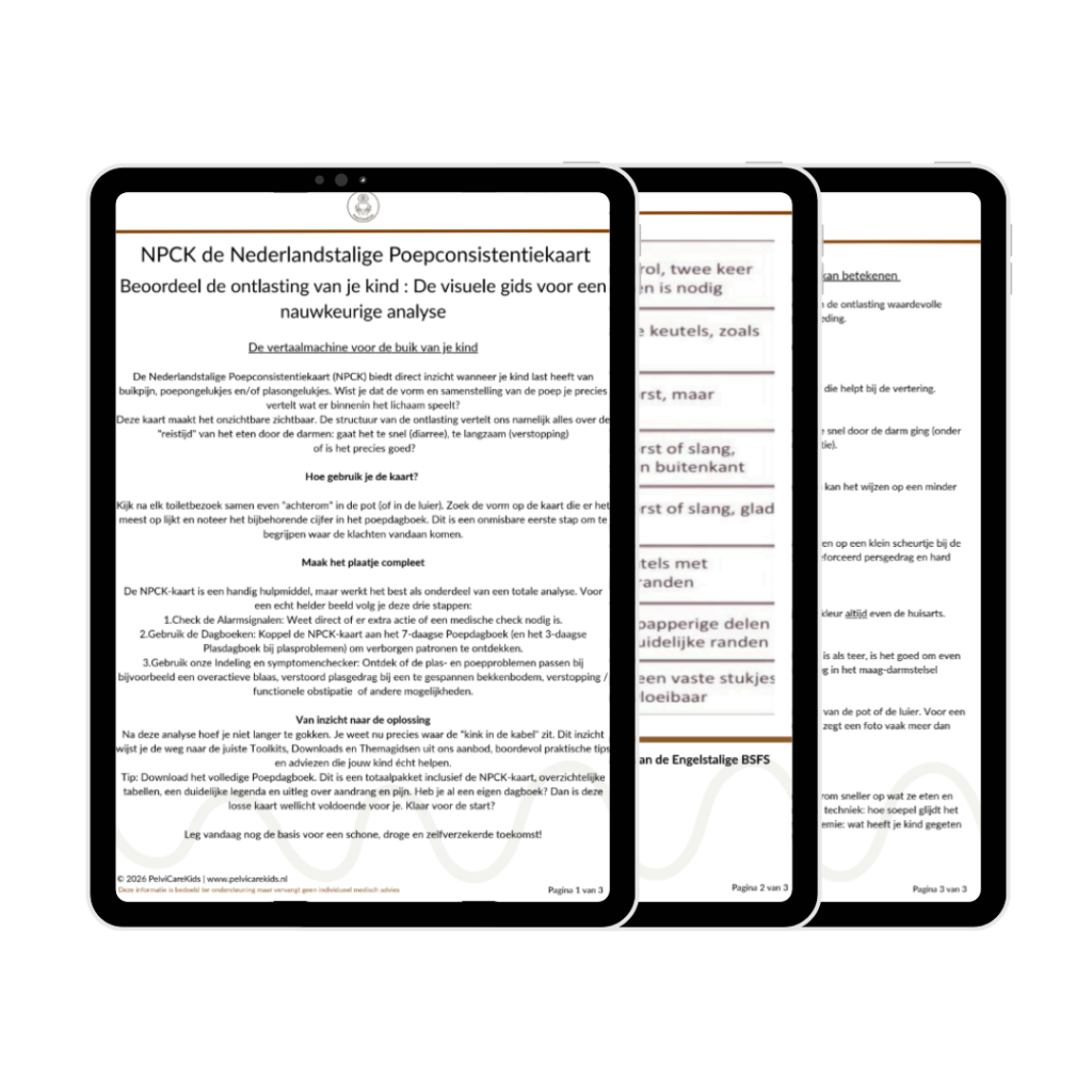 Mock-up van de download NPCK Nederlandse Poepconsistentiekaart