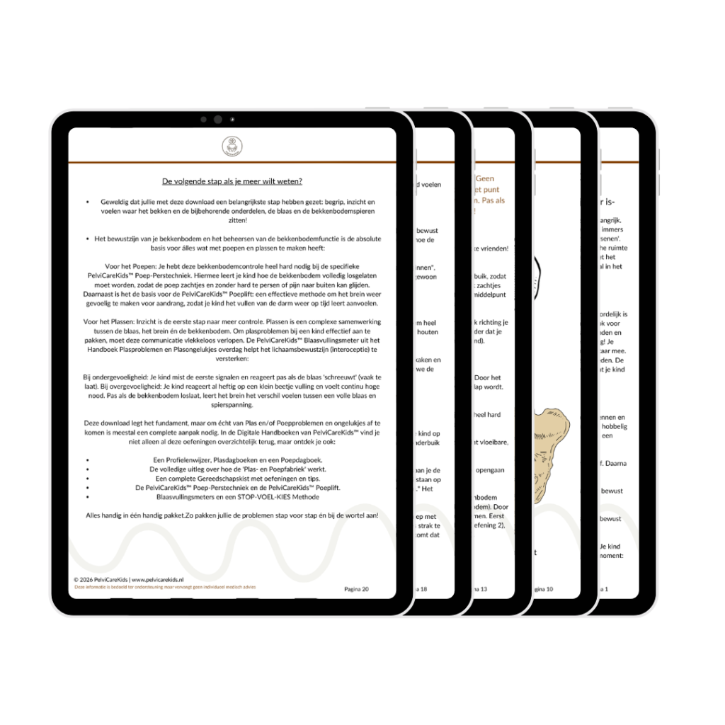 Mock-up van de download Bekkenbodemoefeningen voor kinderen